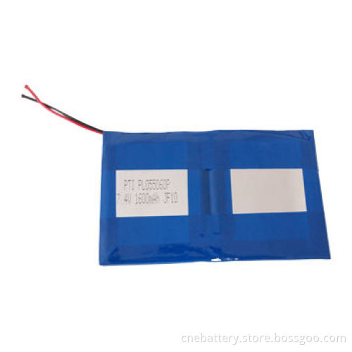 7.4V, 1,600mAh with Model PL055060P Lithium Polymer Battery Pack, Used for Tester, Electronics